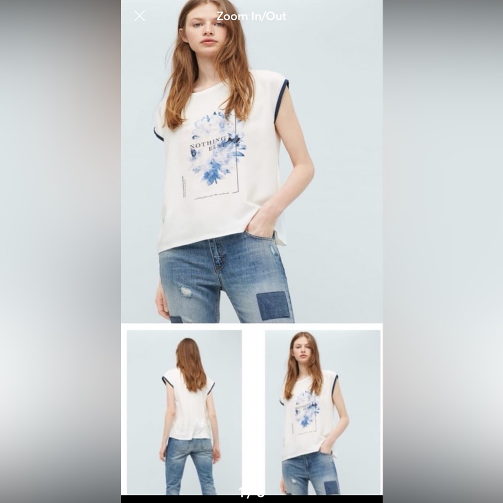 Mango white top.